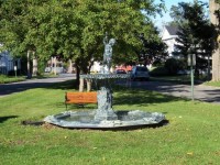 The fountain now resides proudly back in Sherburne!